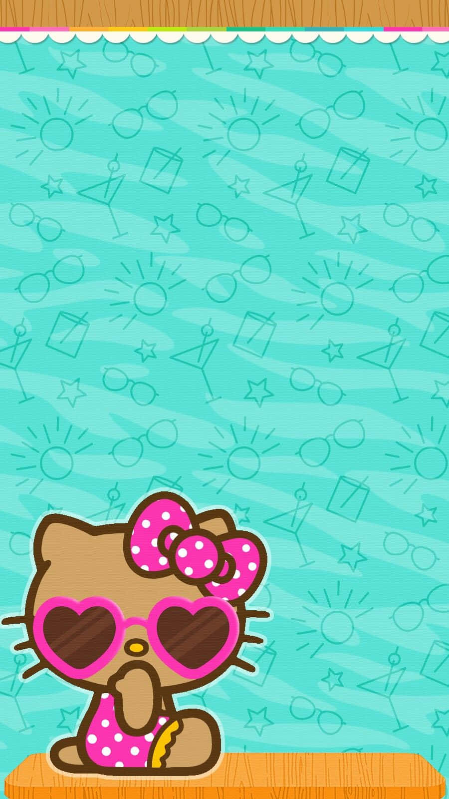 Hello Kitty Summer Vibes Wallpaper