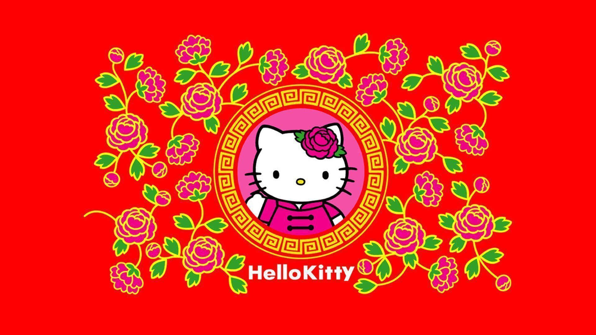 Celebrail Ringraziamento Con Hello Kitty Sfondo