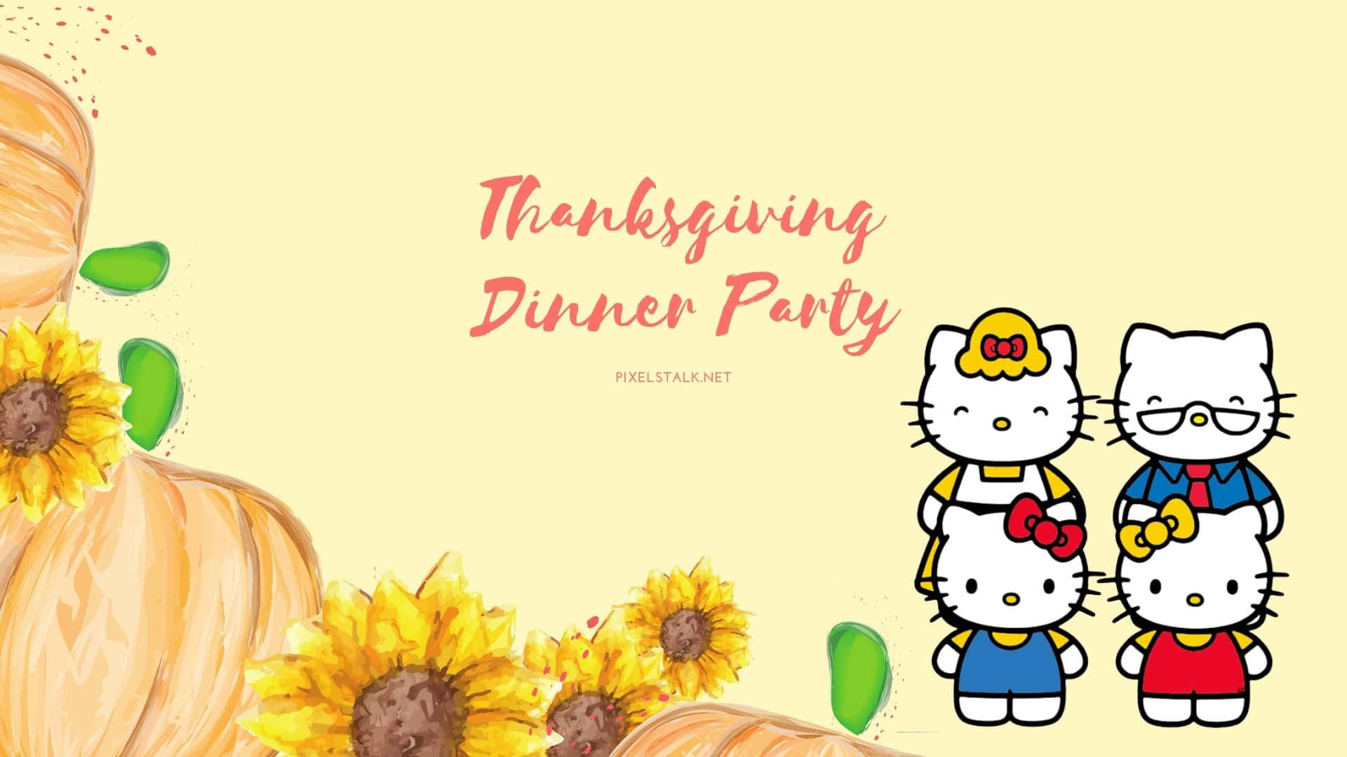 Celebrate Thanksgiving with Hello Kitty! Wallpaper