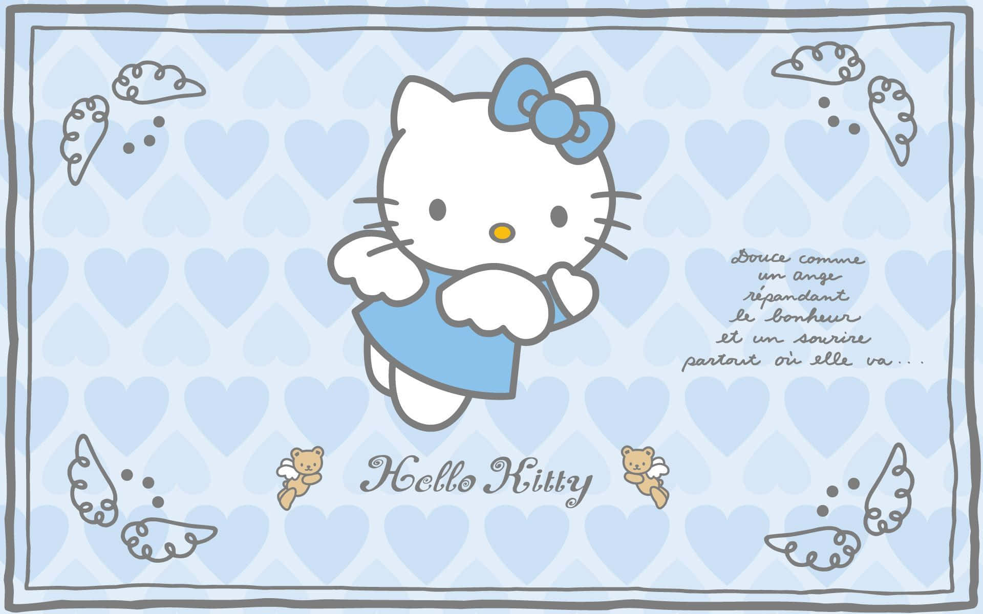 Tiauguro Un Felice Giorno Del Ringraziamento Con Hello Kitty Sfondo