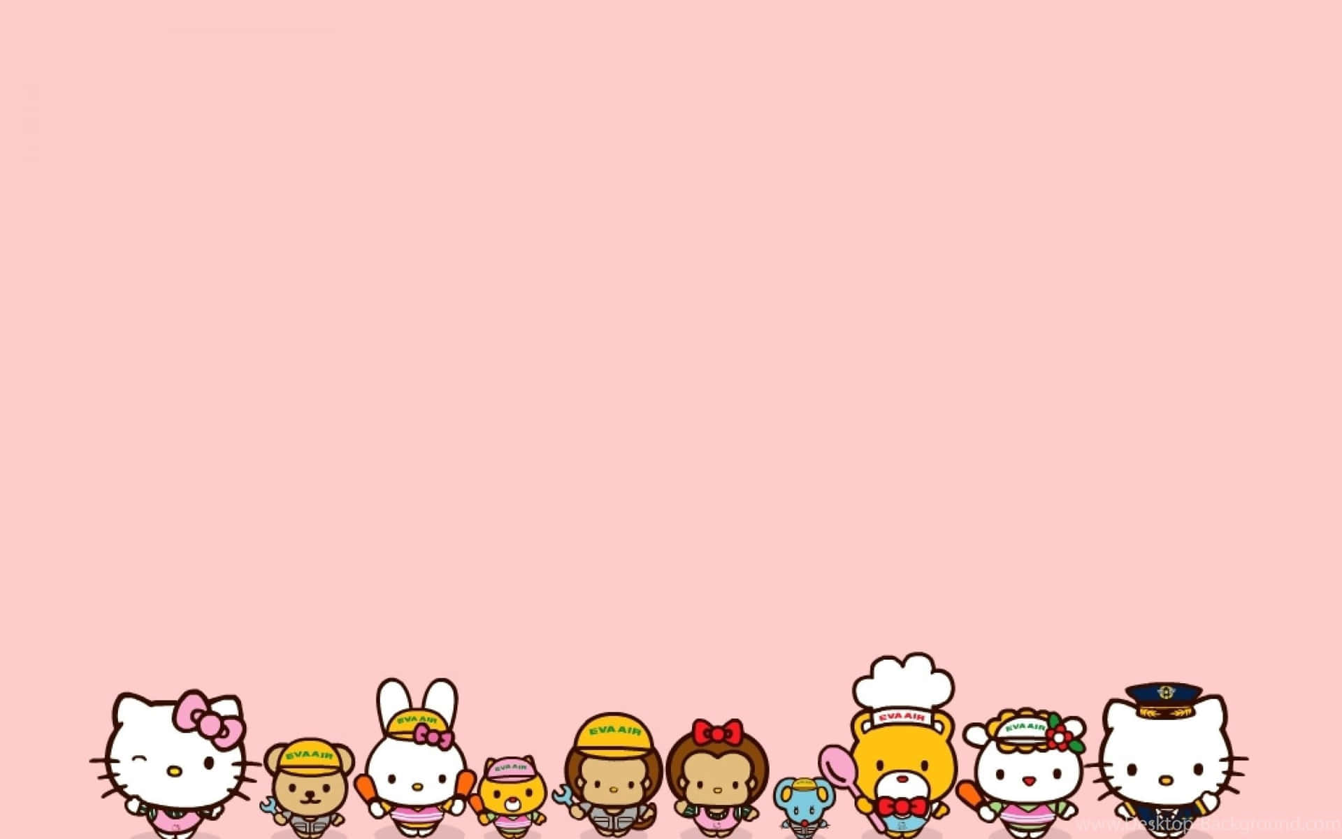 Disfrutatu Día De Acción De Gracias Con Hello Kitty Fondo de pantalla