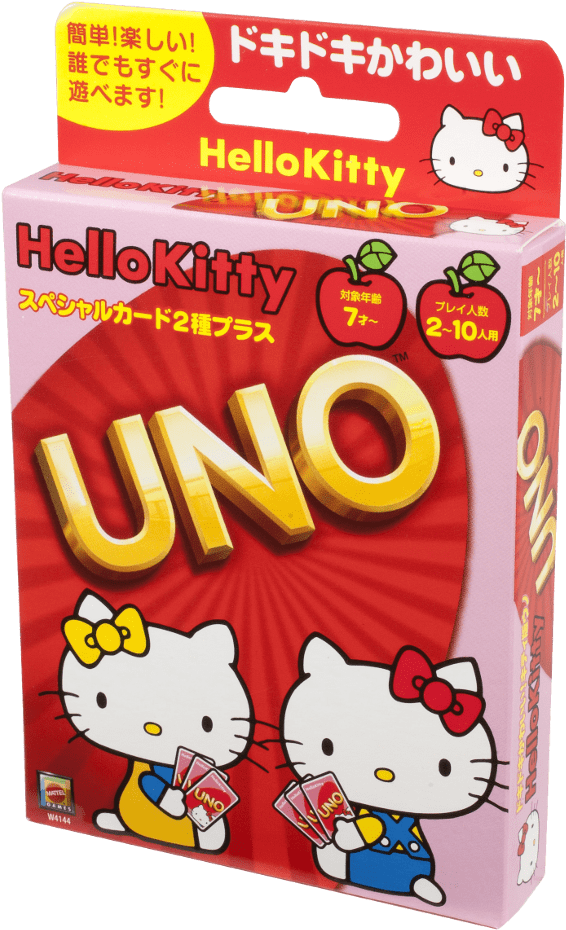 Hello Kitty U N O Card Game Pack PNG