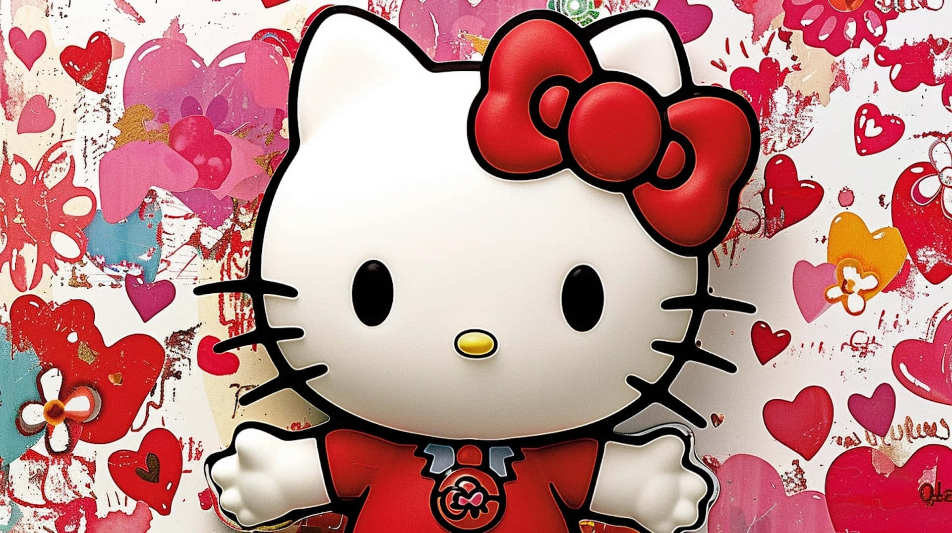 Hello Kitty Valentine Backdrop Wallpaper