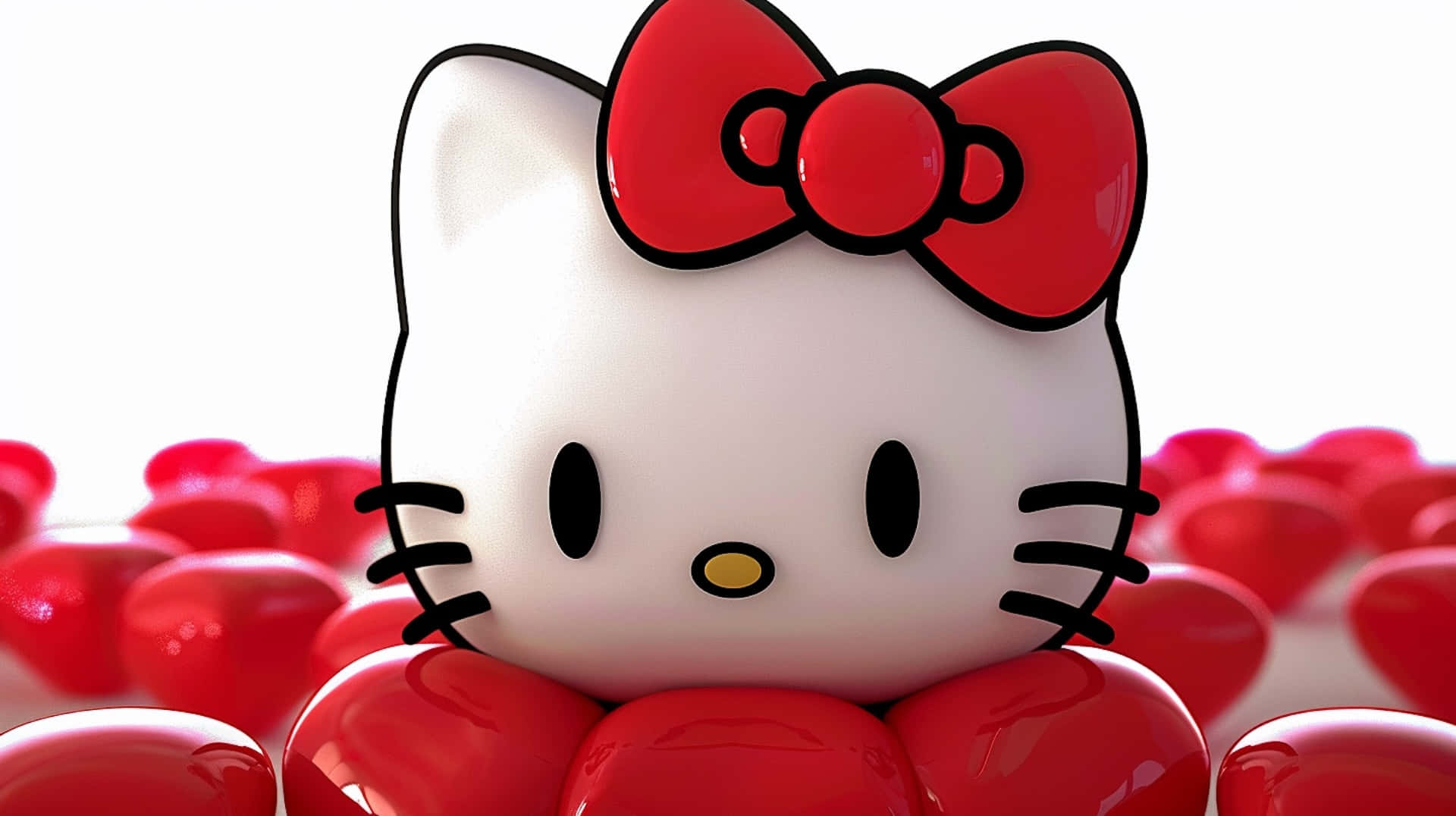 Hello Kitty Valentine Hearts Wallpaper