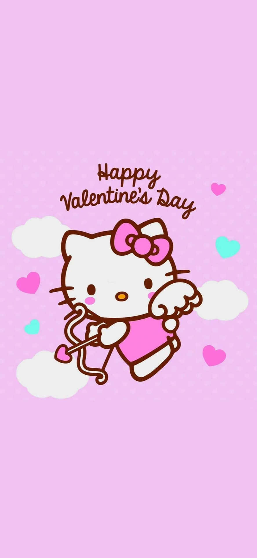 Hello Kitty Valentines Day Celebration Wallpaper