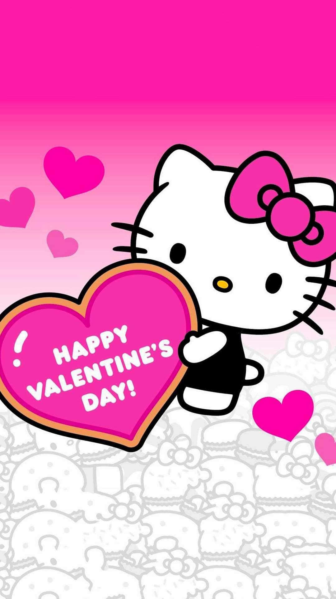 Hello Kitty Valentines Day Heart Wallpaper