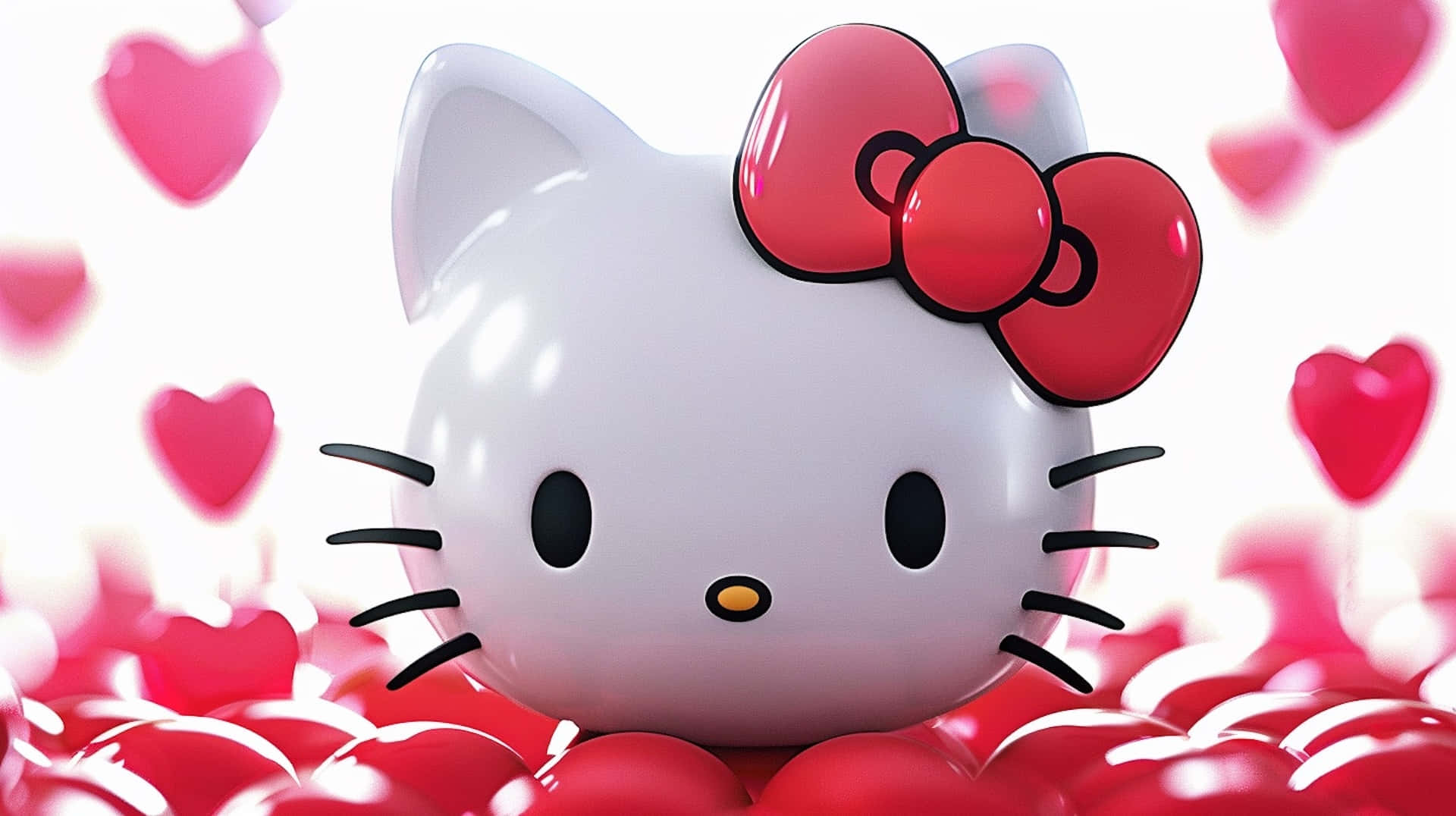 Hello Kitty Valentines Day Hearts Wallpaper
