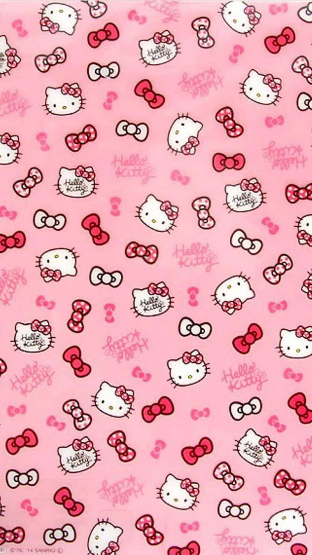 Hello Kitty Valentines Pattern Wallpaper