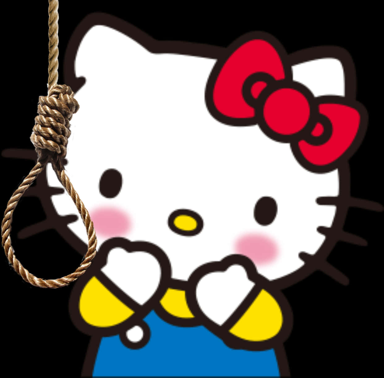 Hello Kitty With Rope PNG