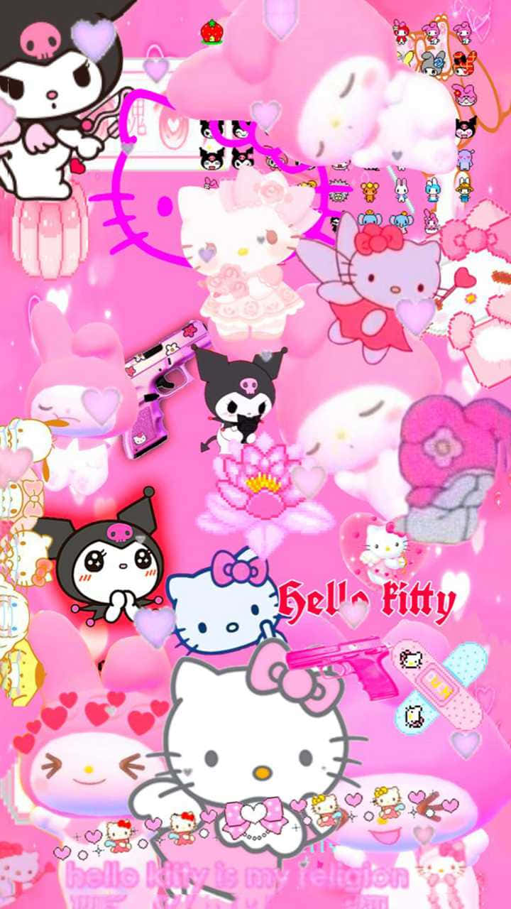 Hello Kitty Y2 K Phone Wallpaper Wallpaper