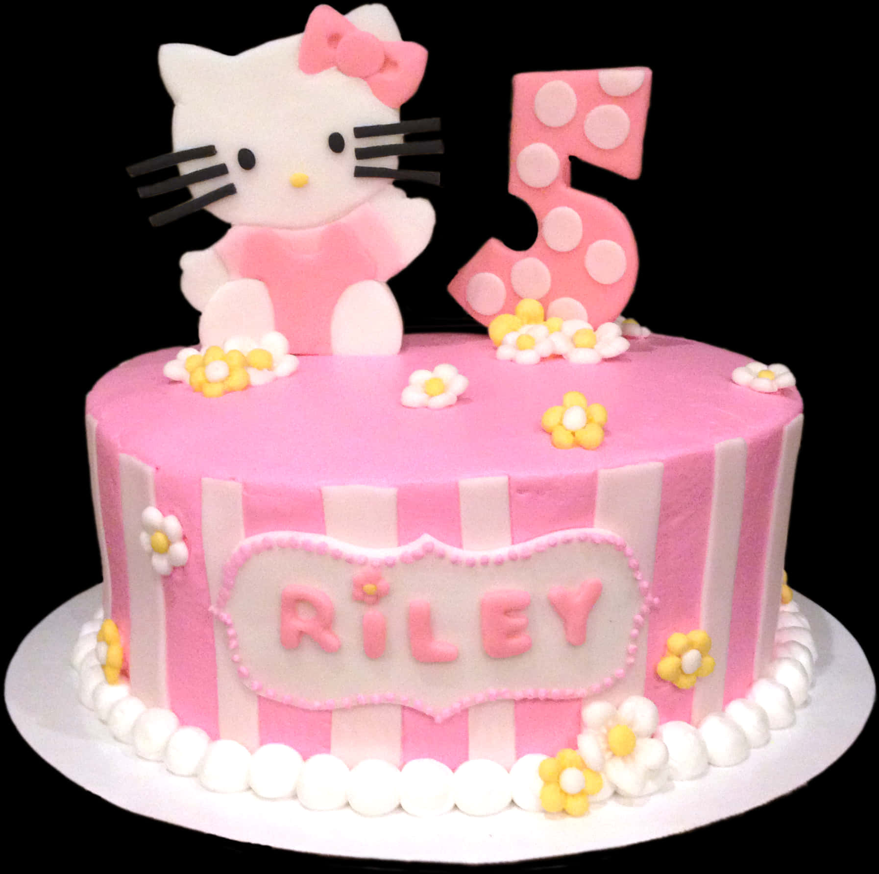Hello Kitty5th Birthday Cake PNG