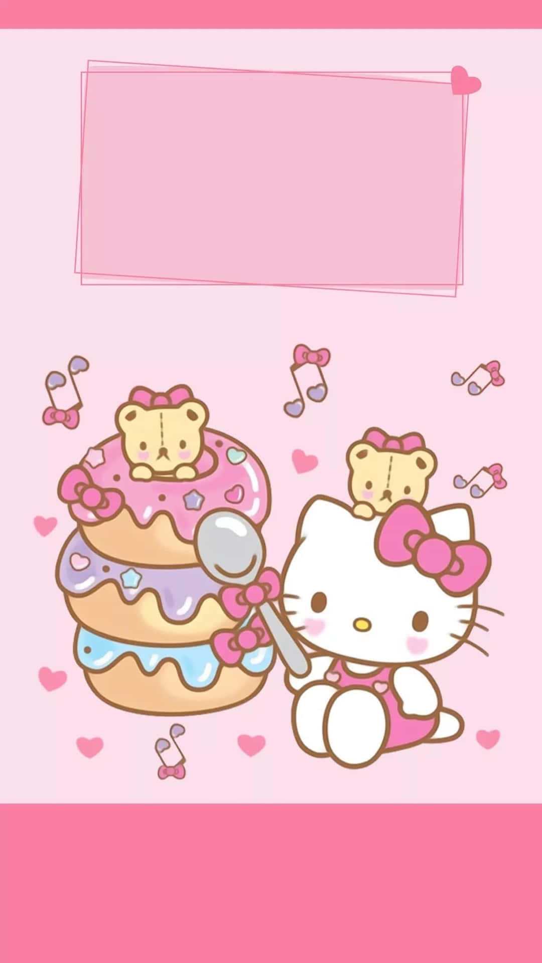 Hello Kittyand Bear Donuts Wallpaper Wallpaper