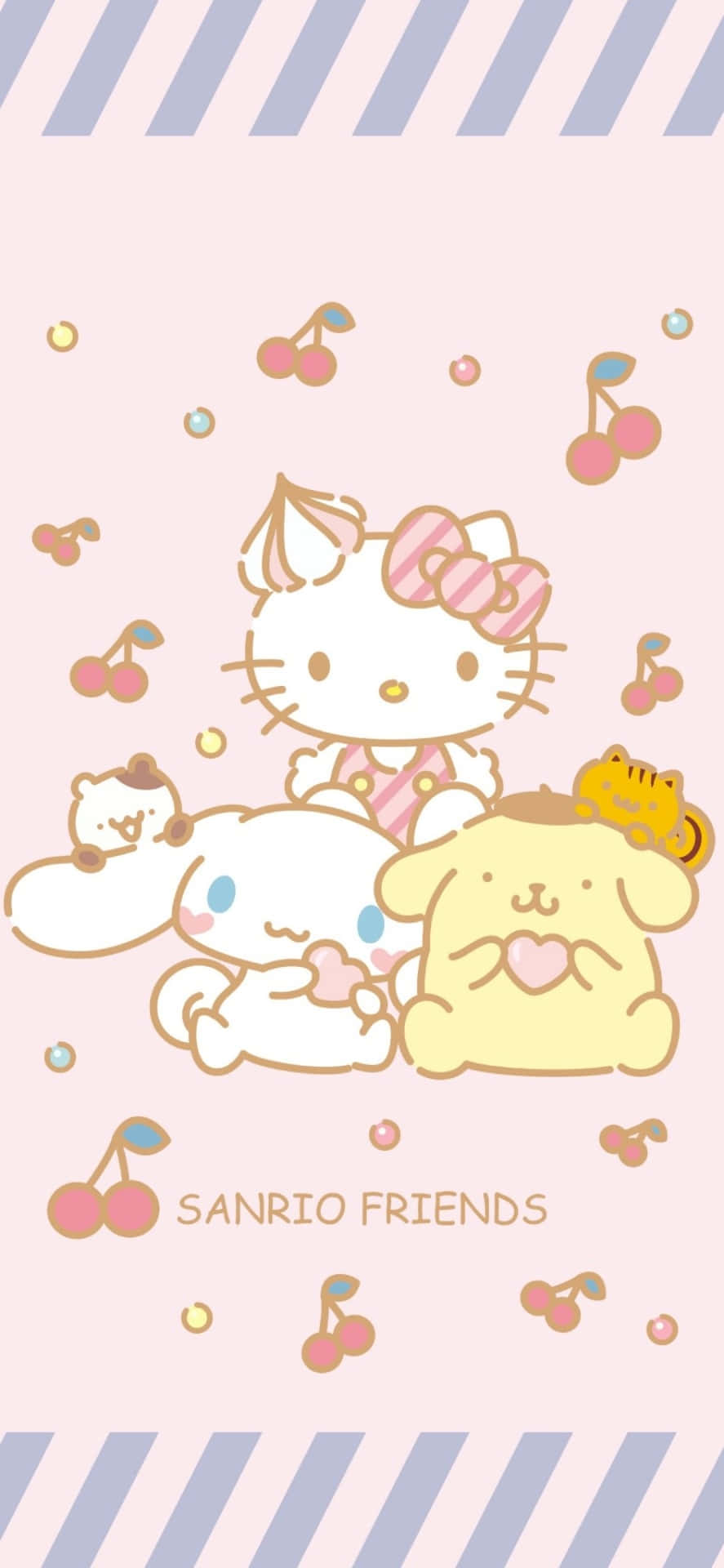 Hello Kittyand Friends Cute Aesthetic Wallpaper