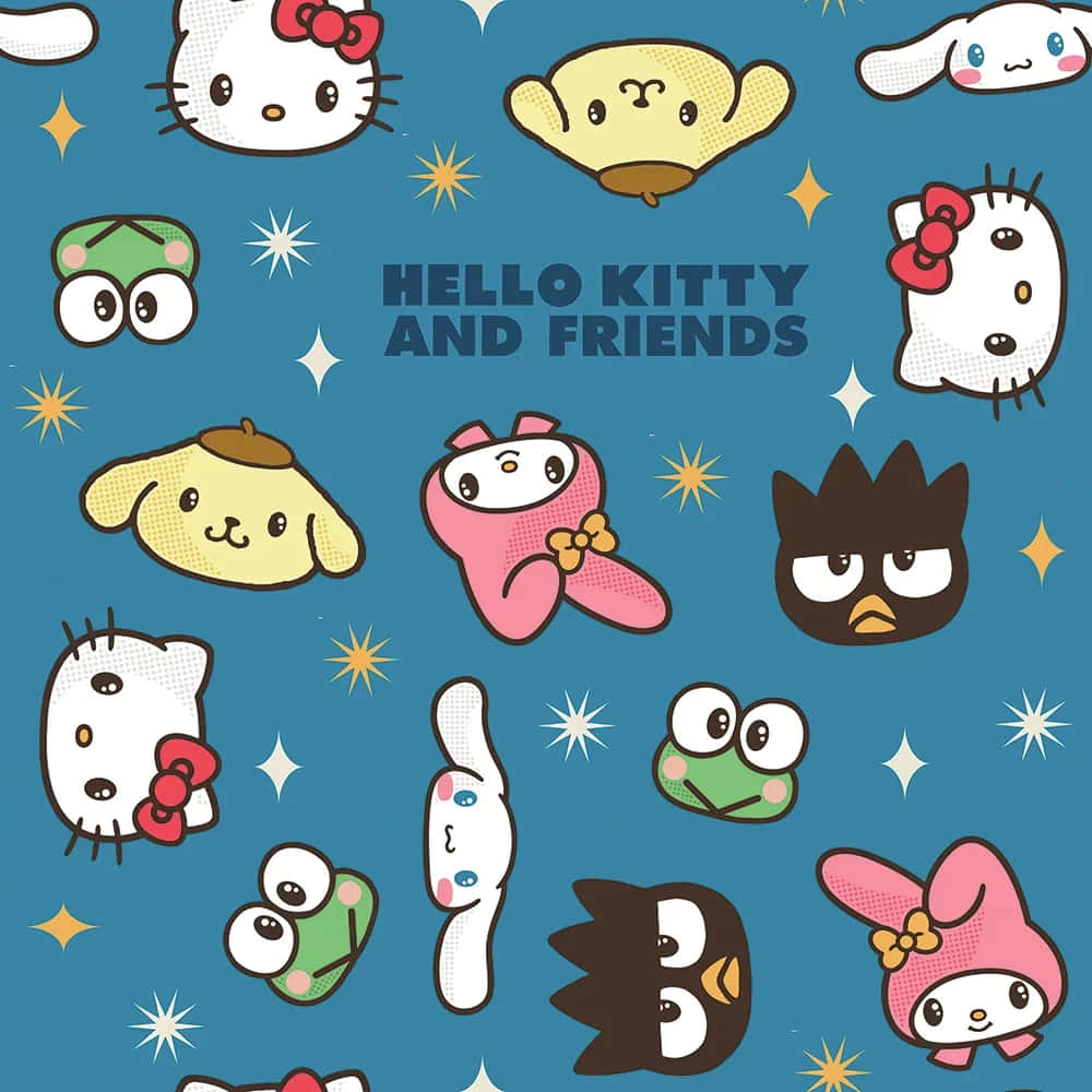 Hello Kittyand Friends Pattern Wallpaper