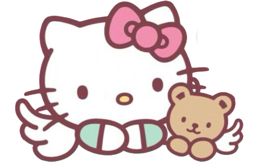 Hello Kittyand Teddy Bear PNG