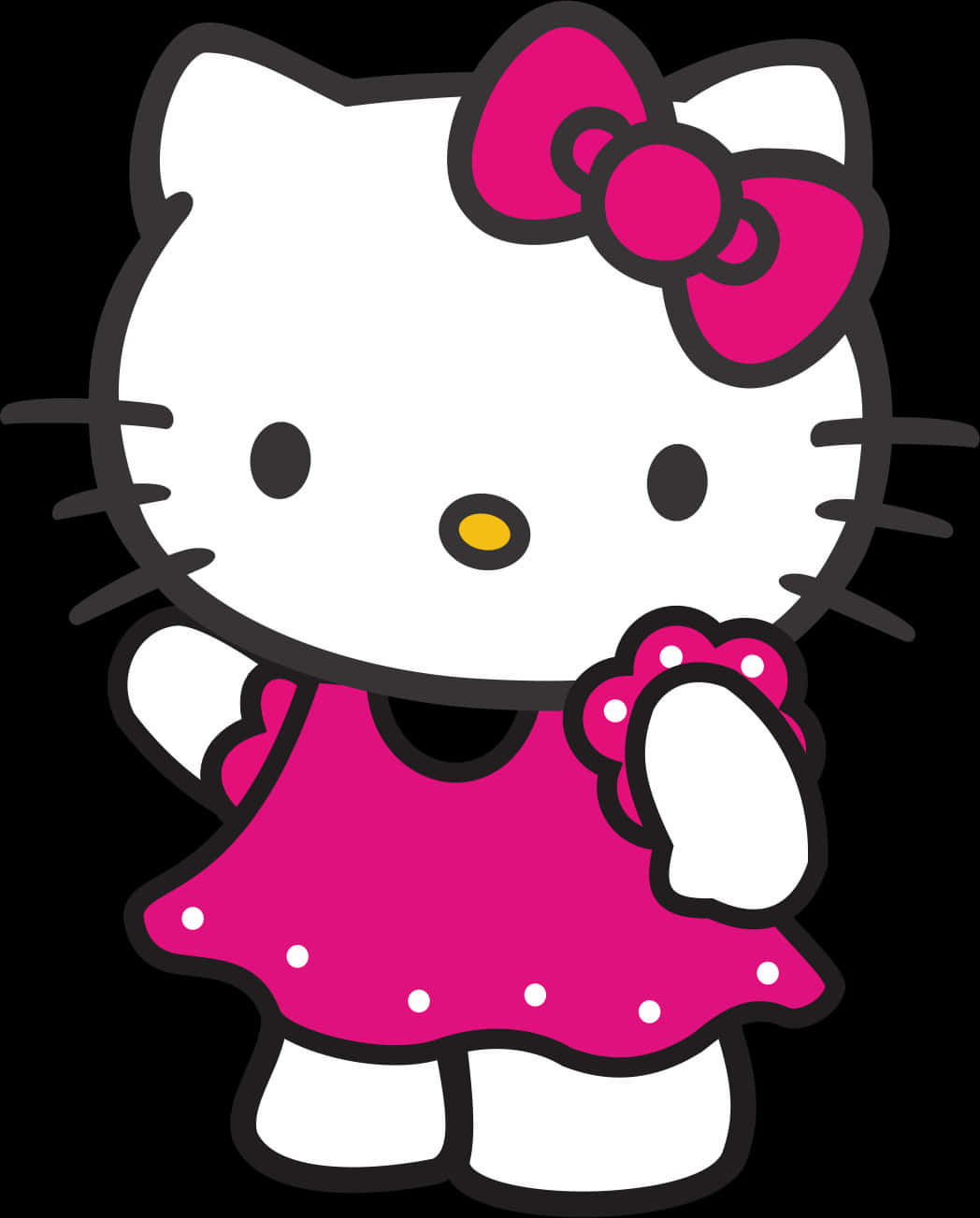 Download Hello Kittyin Pink Dress | Wallpapers.com