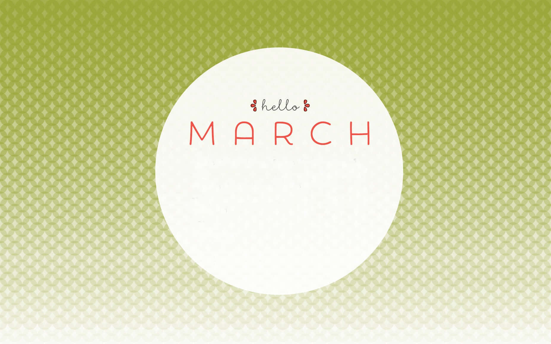 Celebrate a Refreshing New Season with Hello March Wallpaper