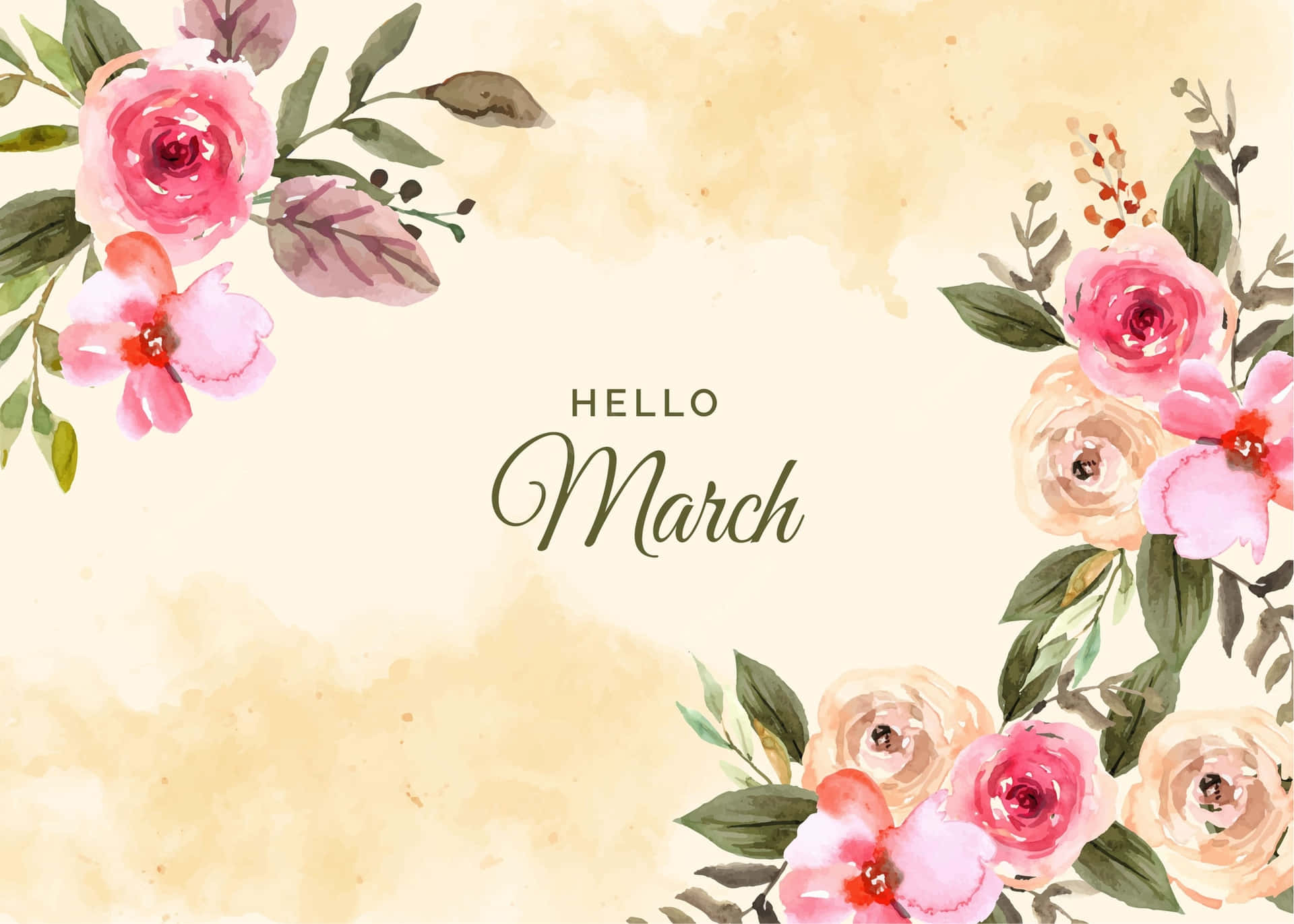 "March Is Here" Wallpaper