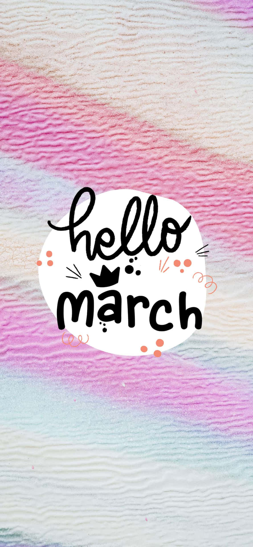 Velkommen marts! Denne baggrunds wallpaper fejrer marts komme! Wallpaper