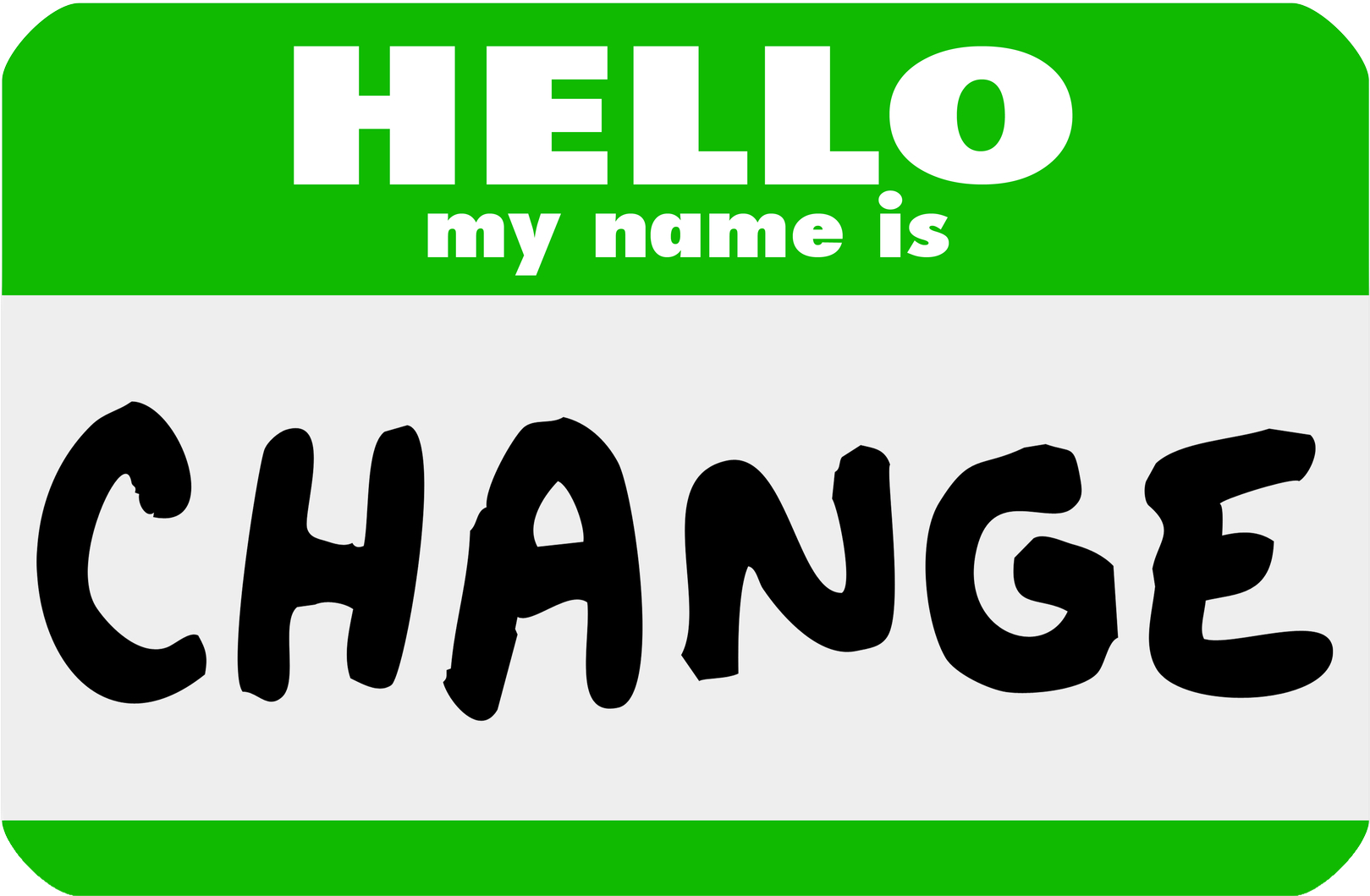 Hello My Name Is Change Name Tag PNG