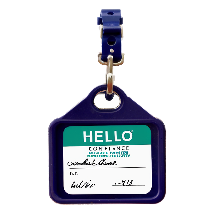 Hello My Name Is Conference Badge Png Dvm PNG