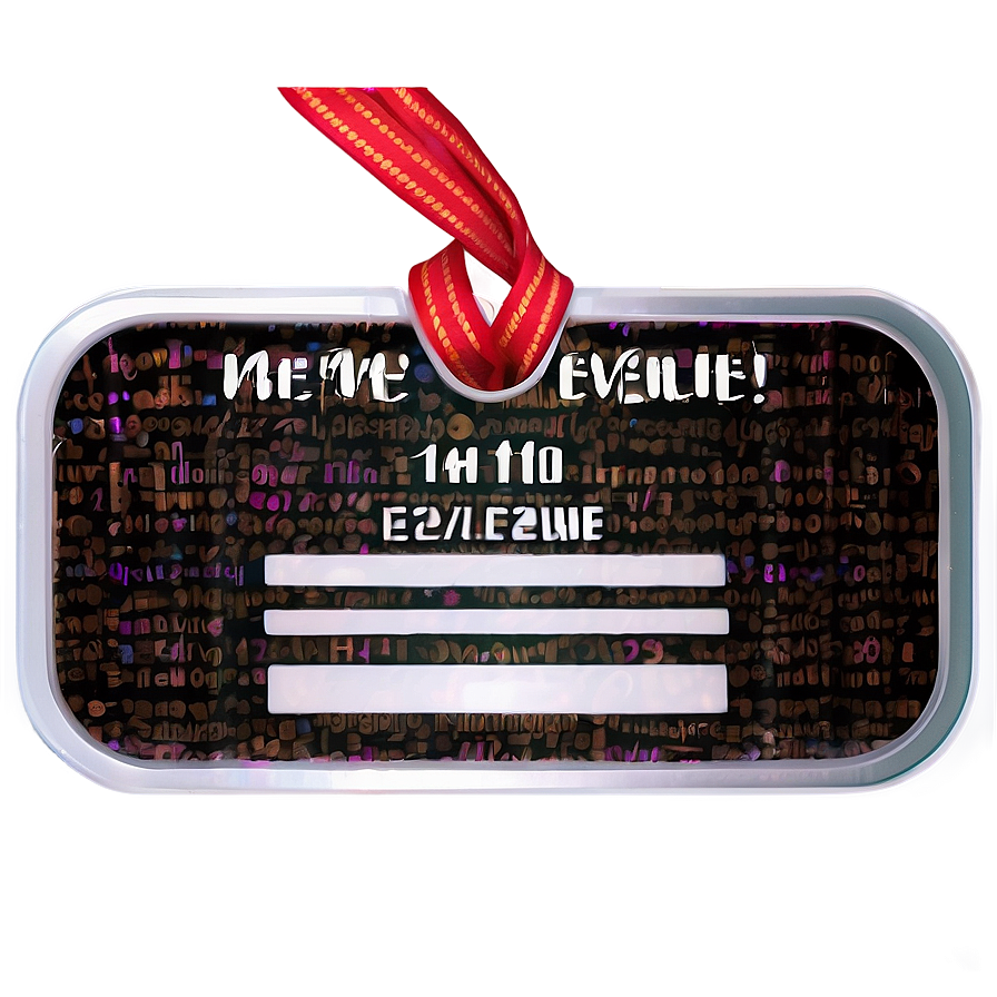 Hello My Name Is Event Tag Png Brk50 PNG