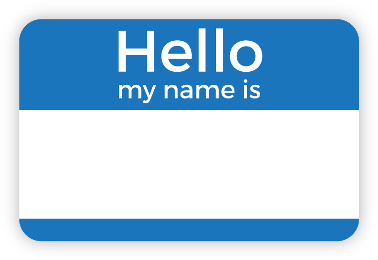Hello My Name Is Name Tag PNG