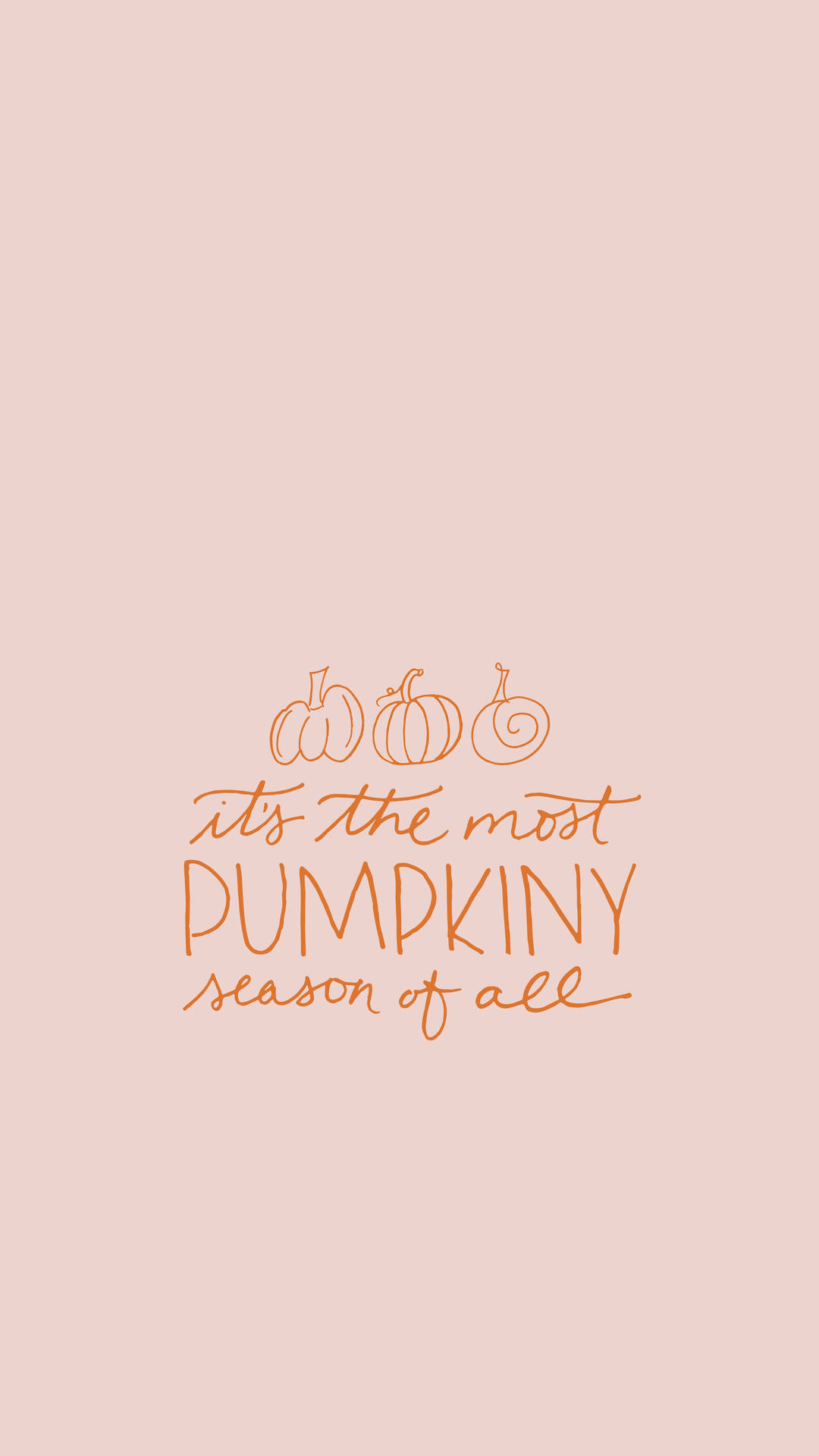 Hello October Pumpkin Season Graphic Text Wallpaper