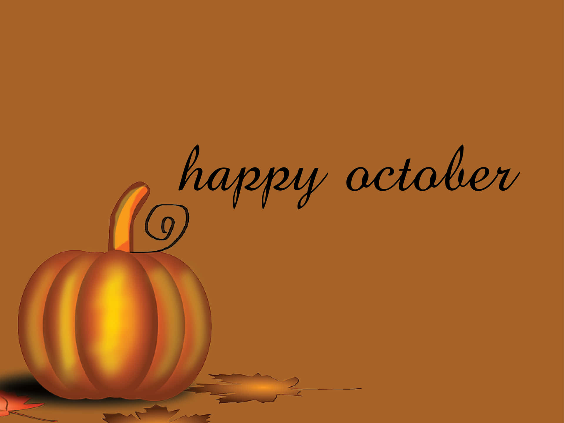 Celebrate October with a Pumpkin! Wallpaper