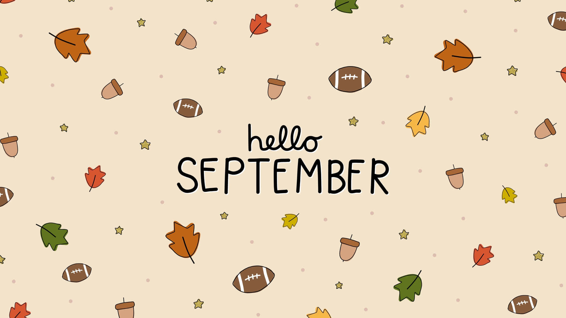 Download Hello September Autumn Theme Wallpaper | Wallpapers.com