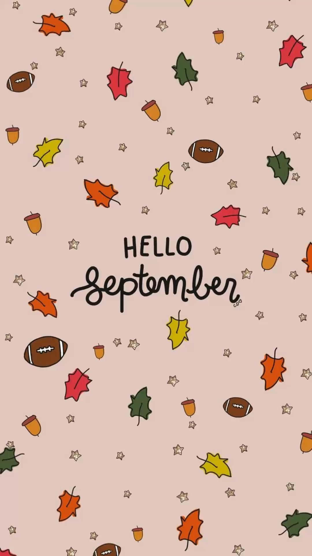Hello September Fall Aesthetic Wallpaper