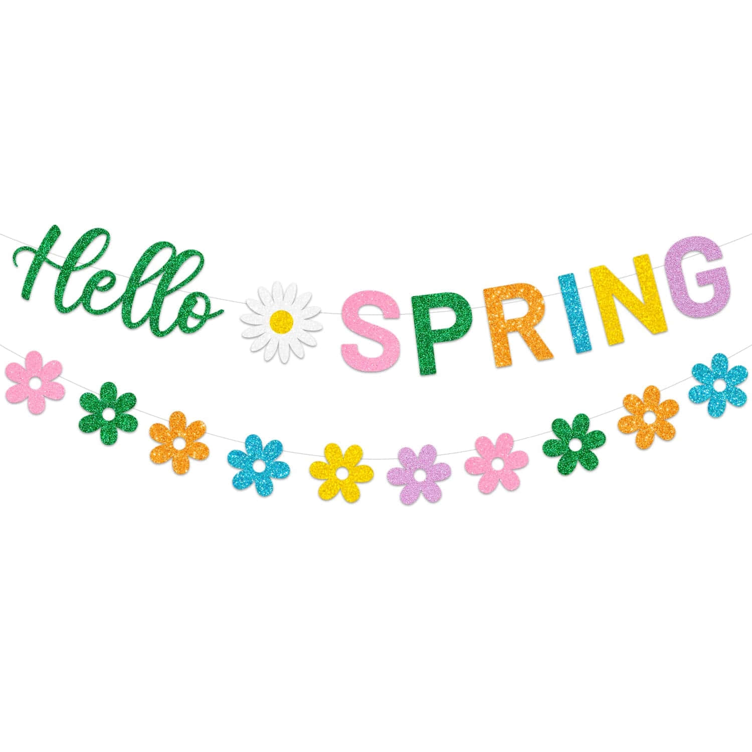 Hello Spring Banner Decoration Wallpaper