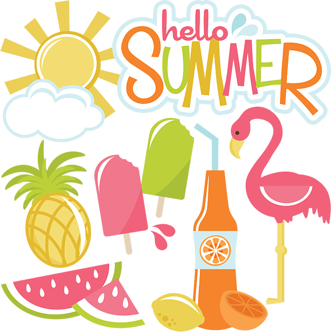 Hello Summer Clipart Illustration PNG