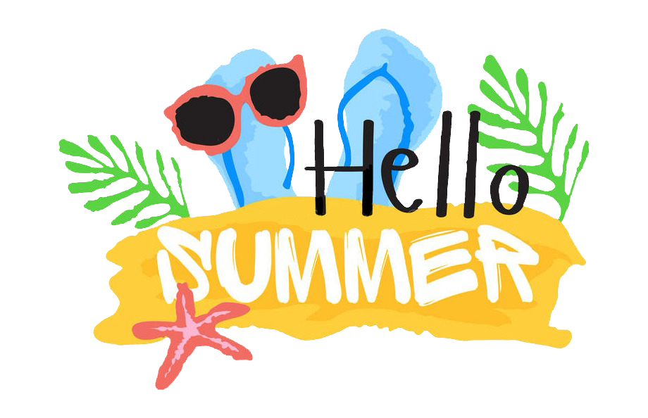 Hello Summer Greeting Graphic PNG