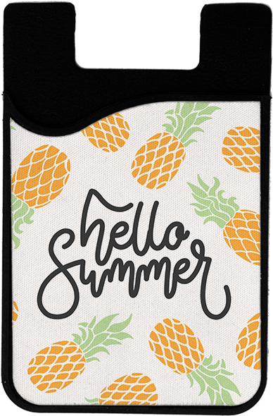 Hello Summer Pineapple Phone Wallet PNG