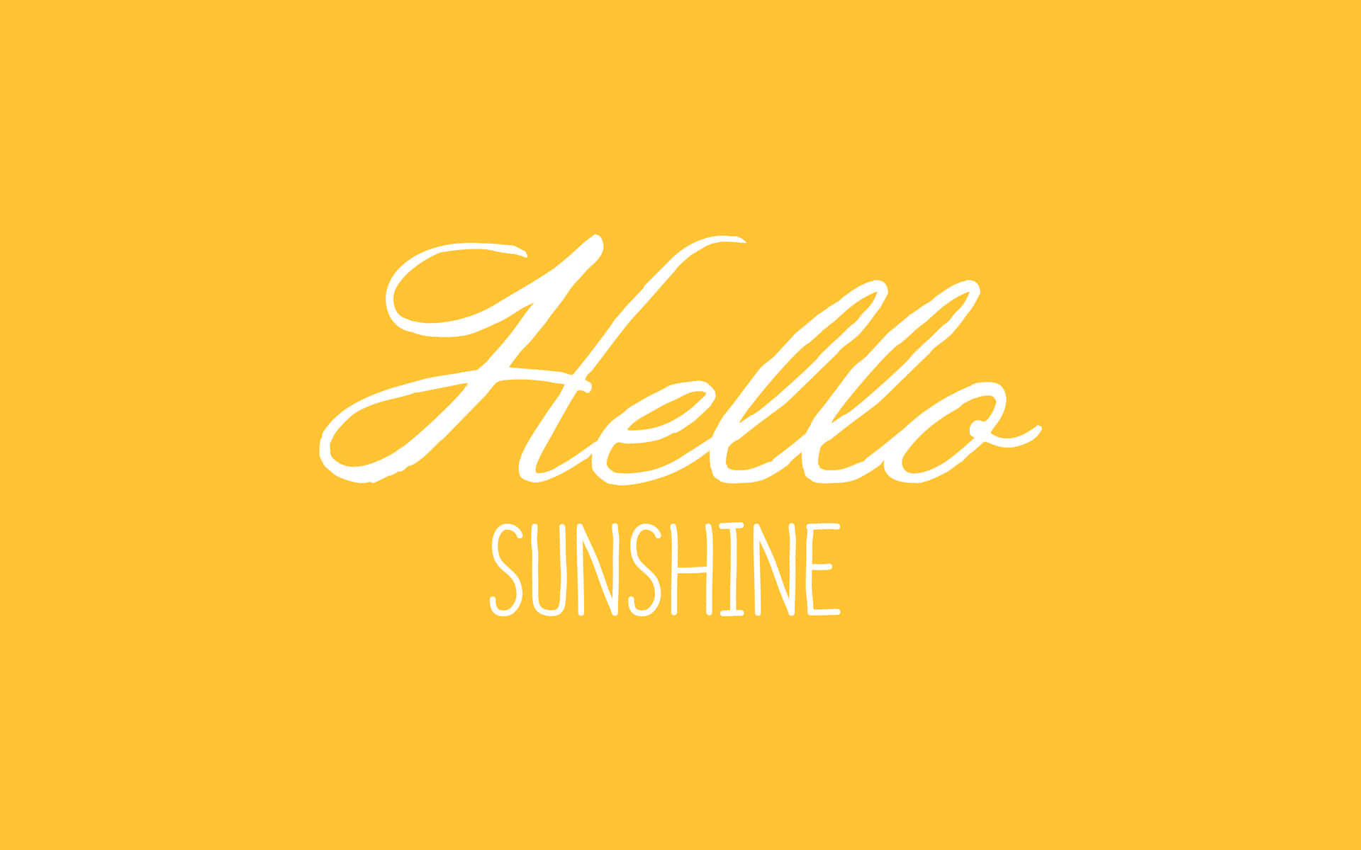 Hello Sunshine Graphic Wallpaper
