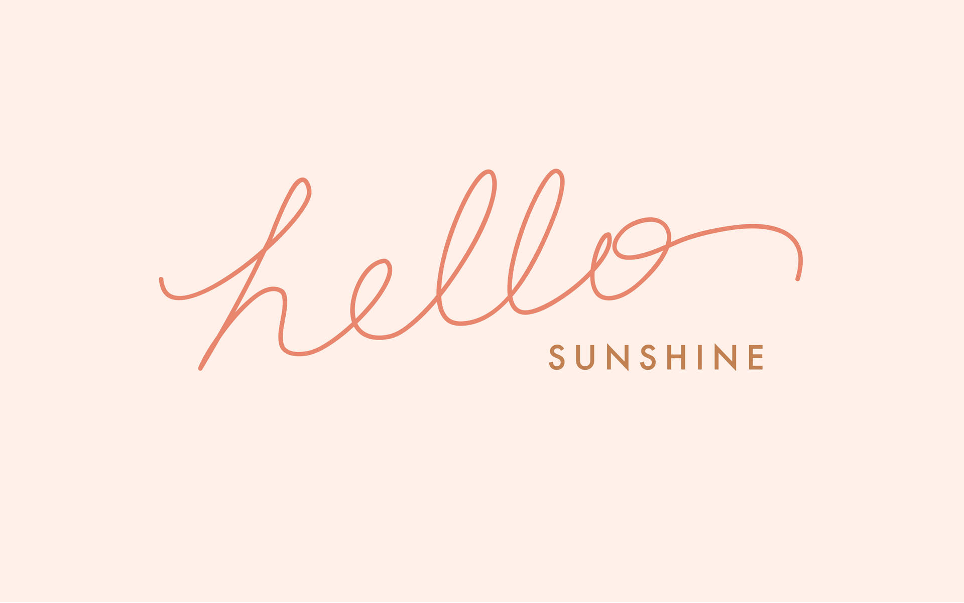 Hello Sunshine Quotes Desktop Wallpaper