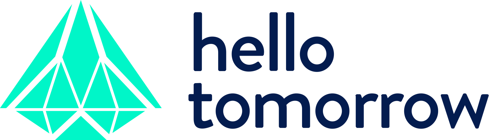 Hello Tomorrow Logo Blue PNG