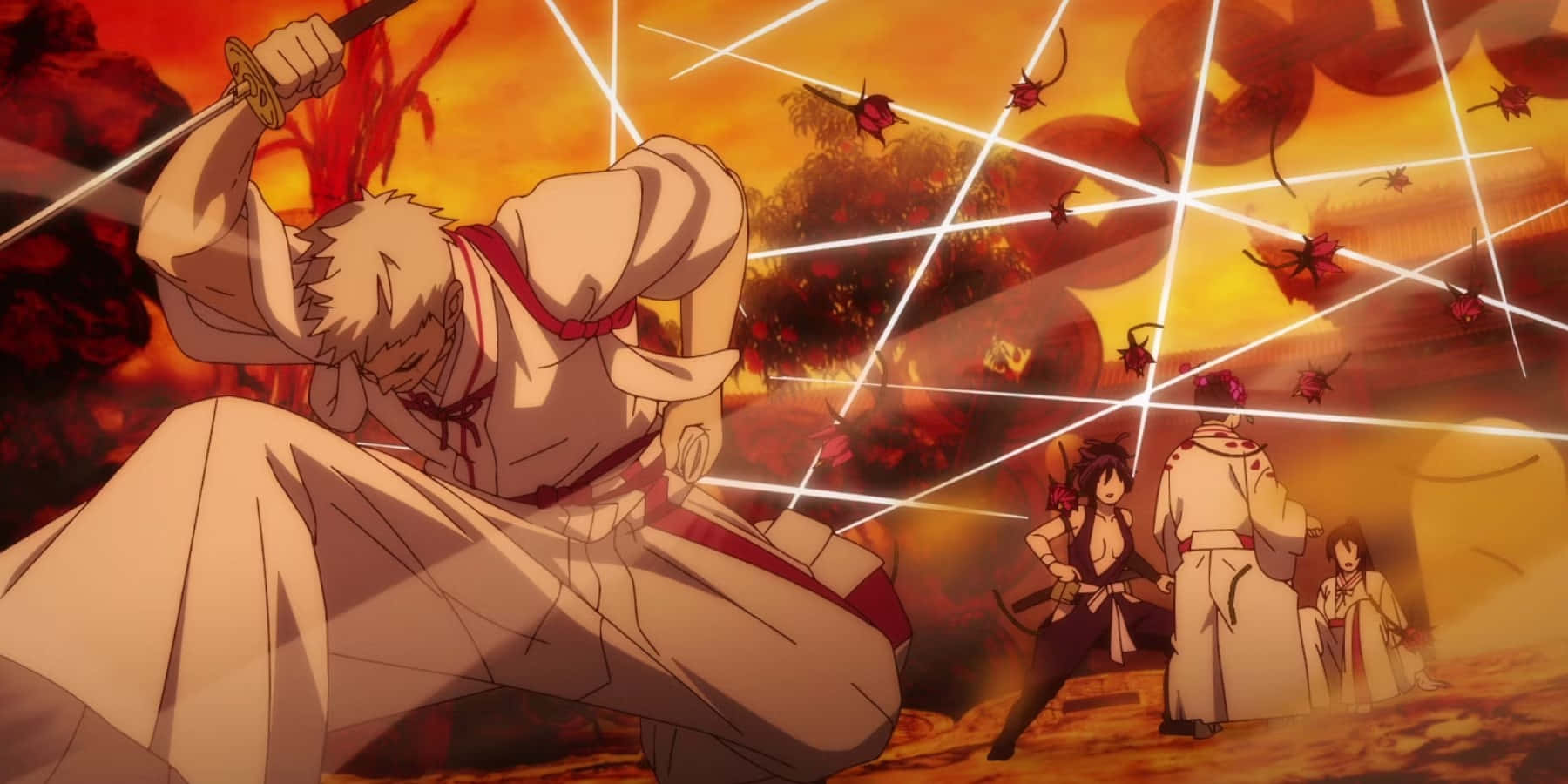 Hells Paradise Anime Battle Scene Wallpaper