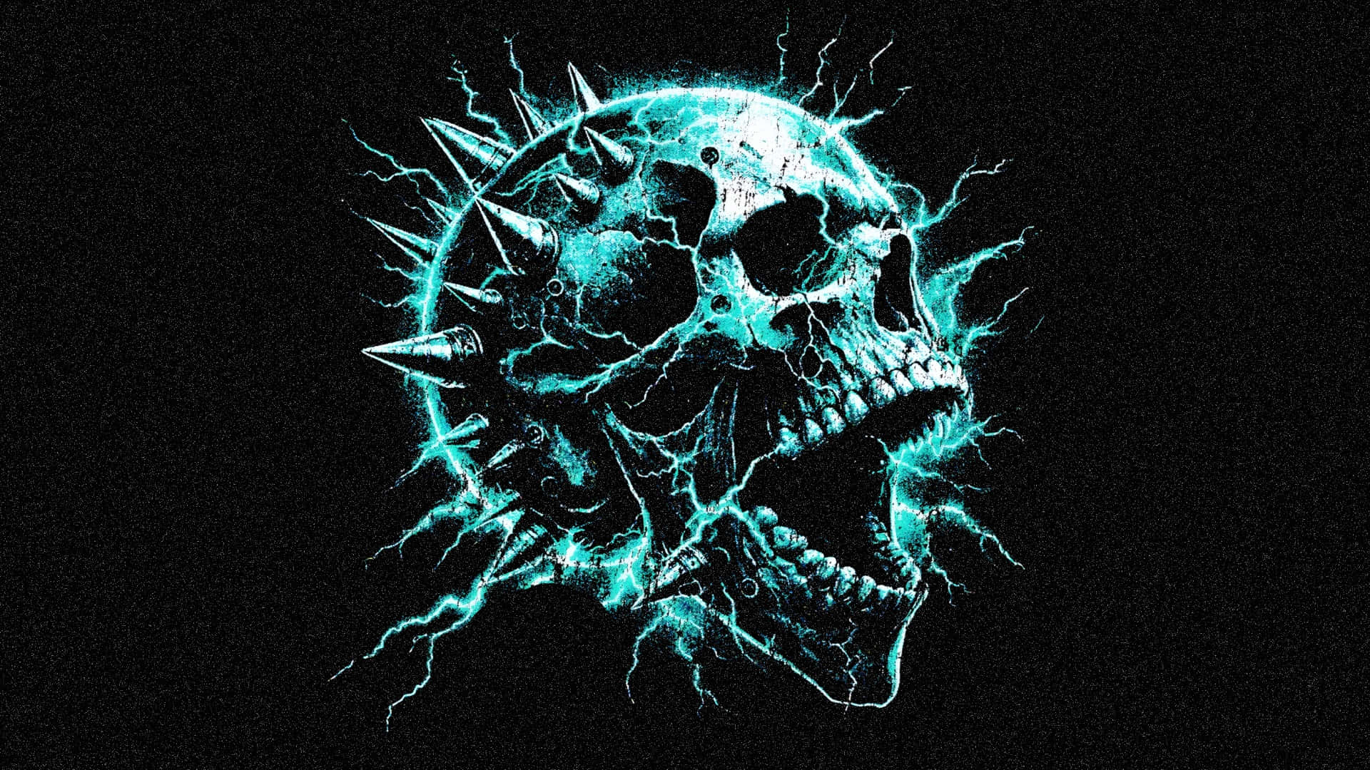 Hellstar Electric Skull Art Wallpaper