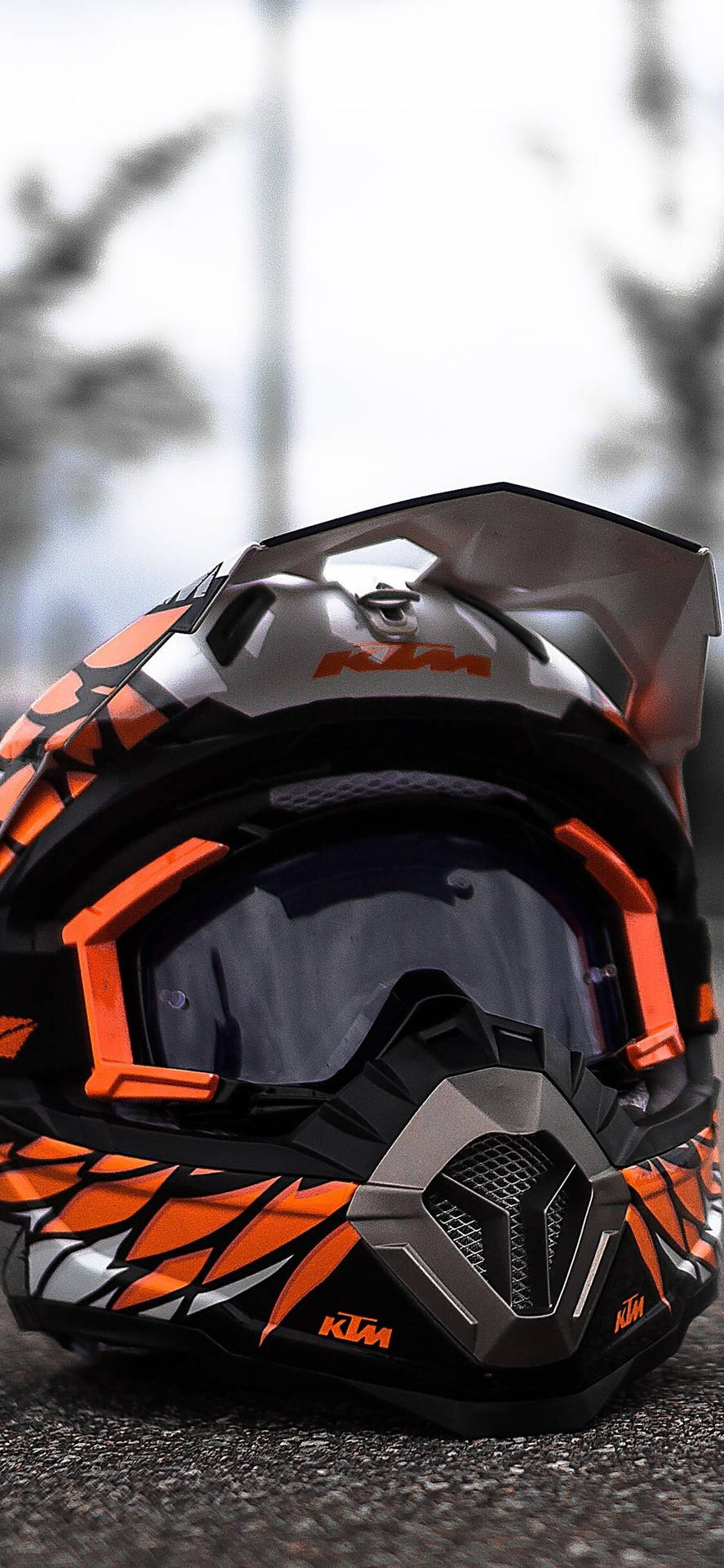 Tapet KTM-hjelm til iPhone Wallpaper