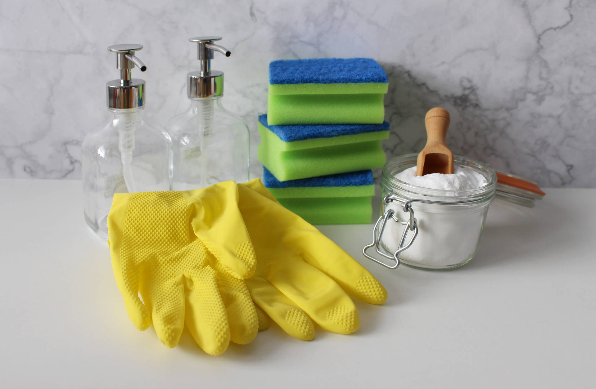Helpful House Cleaning Materials Wallpaper