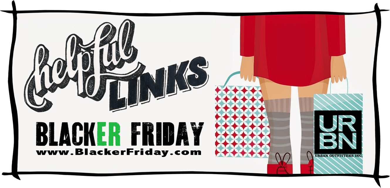 Helpful Links Black Friday Shopping Banner PNG