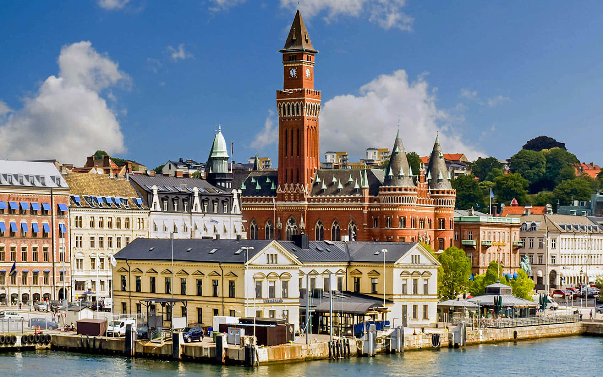 Helsingborg Waterfrontand Architecture Wallpaper