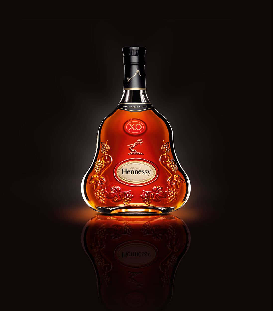 A Bottle Of Rum With A Black Background Wallpaper