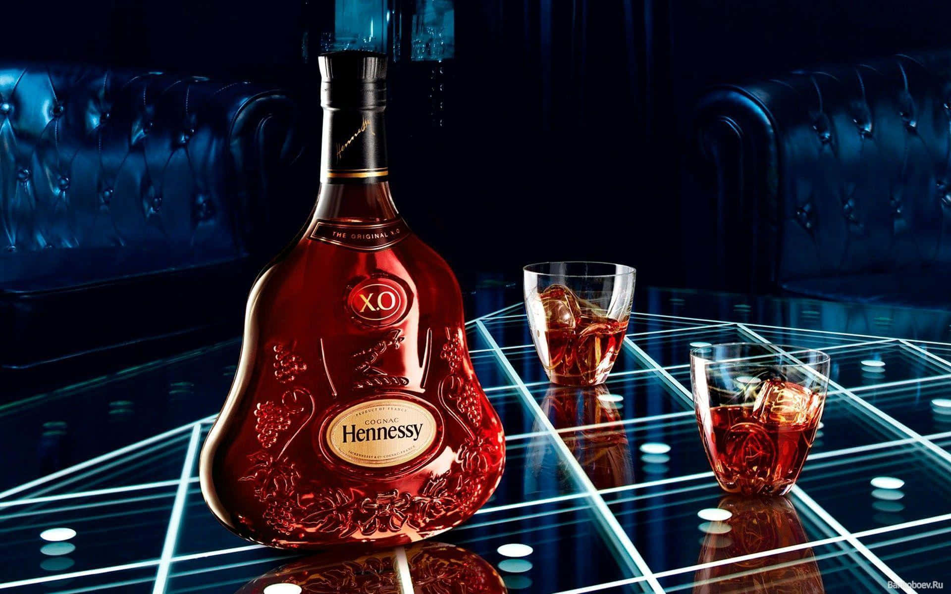 Photo  Toast to Success with a Glass of Hennessy Wallpaper