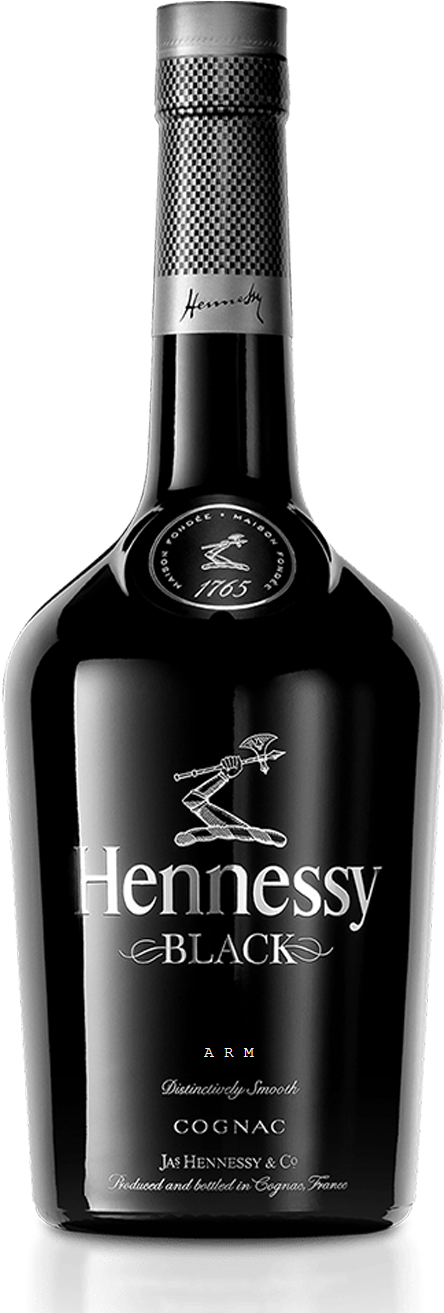 Hennessy Black Cognac Bottle PNG