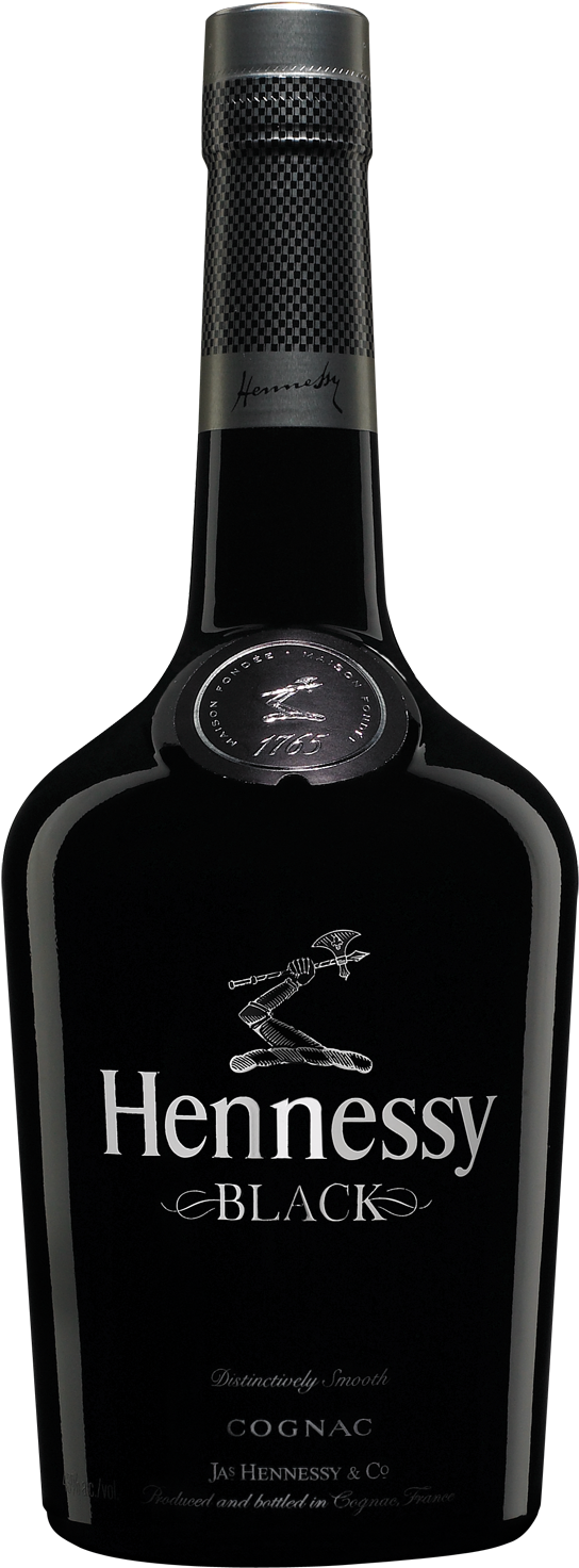 Hennessy Black Cognac Bottle PNG