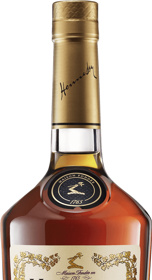 Hennessy Cognac Bottle Portrait PNG