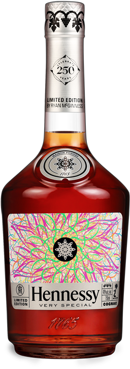 Hennessy Limited Edition Cognac Bottle PNG